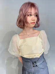 【ケアブリーチ】傷みにくいブリーチでハイトーン+カラー+艶髪トリートメント+カット🦄🌈