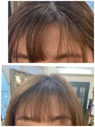 前髪の割れる癖にクロスパーマ【前髪カット込み】✂️