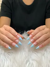 [自爪]💗グラデーション・フレンチ・ミラネイル