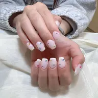 🎀【初回オフ無料ケア込み】 ワンカラ➕ストーンつけ放題✨🌟時間内持ち込みデザイン可能💫