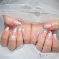 ✨4/16限定✨ベース付きガラスフレンチネイル💅(ガラスフレンチ、スッキーニもok🉑)