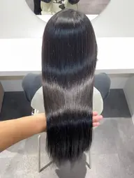 【 ✨プレミアム髪質改善✨】髪質改善ストレート+絹髪質感トリートメント(ロング料金無し)