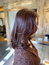 【NEW⭐️】ツヤ透明感カラー+ポイントハイライト+キューティクルベールTR