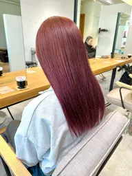 【褪色が気になった方へ🌿】艶感カラー＋プチAujua