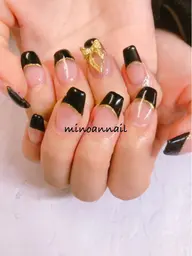 アクリルスカルプ10本長さ出し+ジェルアート2本やり放題orフレンチネイルorシンプルネイル【画像持ち込み可】