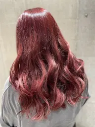 外国人風柔らかカラー【ダブルカラー】(全頭ブリーチ＋カラー)