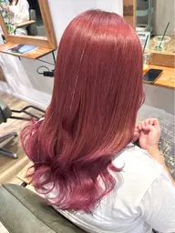 🍒4月限定クーポン🍒胸上までの方用ブリーチなしワンカラー