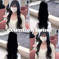 🪽✧*｡Angel Extension 70枚︎✧*｡🪽人毛100%シールエクステ☆へそ下ロング