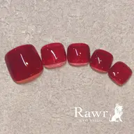 オフなし フットジェルネイル ワンカラー