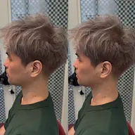 【men's】デザインカット＋ブリーチ＋オンカラー＋前処理トリートメント