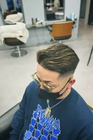 カット＋ハイライト(#池袋#メンズカット#メンズカラー#フェード#ブリーチ#ホワイトハイライト)