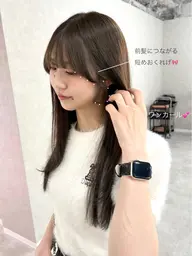 《🫧最高級なまとまり×艶🫧》顔まわりカット+髪質改善トリートメント