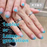 【オフあり(他店オフ¥0)】ワンカラーorラメグラデーション