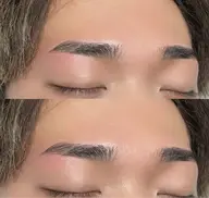 (メンズ専用)美眉wax脱毛スタイリング(間引き・仕上げメイク付)¥3500