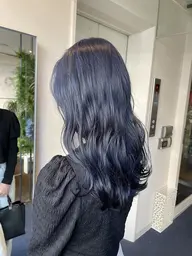 (カラーモデル) ワンカラーブリーチなし透明感艶カラー（暖色寒色系）