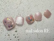 フットジェルネイル(フットバス、フットシャンプー、甘皮角質ケア、フットマッサージ、)