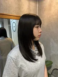 【ご新規様限定🎀ིྀ】小顔魅せカット➕透明感艶カラー➕Aujua treatment🫧ྀི