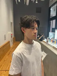 【朝のセットを楽に！】メンズカット＋パーマ