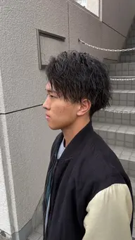 【色気×立体感】カット+スパイラルパーマ 縦落ち質感で垢抜け✨