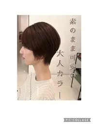 透明感抜群✨王道カラー ✿~* (ブリーチなしカラー)➕3stepトリートメント➕ホームケア商品付き🎁