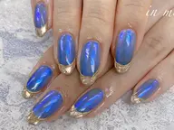 ✨🪞(初回オフ込)ガラスフレンチ♪ベースカラー込み🪞✨