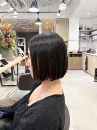 【期間限定/SNS掲載モデル価格🤍】ボブ×弱酸性ケアストレート＋トリートメント⚠️詳細を必ずご確認ください#縮毛矯正