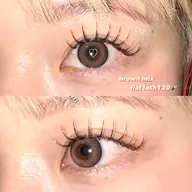 【平日限定】フラットラッシュ120本まで💖《オフ＋束感コーティング付》フルカラー変更+¥1,000