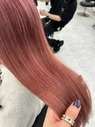 【💖ミニモ学割価格💖平日1日2名限定💕】(ケアブリーチ込み)ダブルカラー💞➕髪質改善💕酸熱トリートメント💕