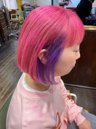 ダブルカラー（ブリーチ1回＋ヘアカラー）＋シャンプーブロー