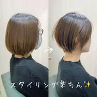 ショートカット限定+カラー撮影有［現在の写真とご希望のスタイル写真の提示］