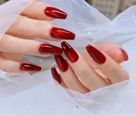 💅長さ出しベビーブーマーデザイン。マグネット、グラデーション、チックデザイン