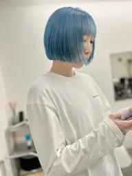 ✴︎人気No.3✴︎デザインカット＋ケアブリーチ＋カラー　髪質改善