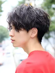 【予約殺到人気スタイリスト担当】 メンズカット+スパイラルパーマ¥12000