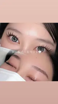 【モデル様限定🎀】”垢抜けるなら眉毛から💖“ Wax脱毛+眉カット🤍