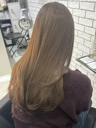 『ブリーチなしで作る透明感カラー⁉️』ブリーチなしダブルカラー🌱🫧※髪の毛や頭皮に優しいオーガニック剤使用ོ✨