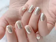 ミラーネイル／オーロラワンカラーネイル