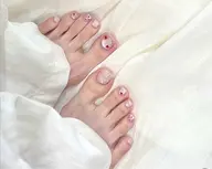 「新人ネイリスト担当」フットネイルオフのみ^_^爪の長さを整える込み。¥3800➡️¥3300