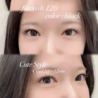 【ボリュームのある目元へ✨】フラットラッシュ120本