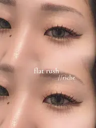 フラットラッシュ80本 ✨エクステ初めての方におすすめ⸝⸝⸝【ﾏﾂｴｸｵﾌありの方は必ず事前にお伝え下さい】