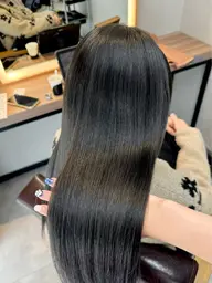 【艶感・色持ち🆙】顔周りカット + 髪質改善ケアカラー+Aujua2stepトリートメント«H»🎈