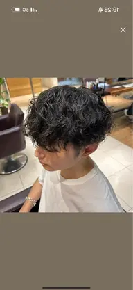 【men'sご新規様 (平日限定)】 🍃メンズカット+ナチュラルパーマ🍃