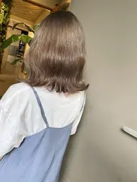 【自然に馴染む☆】リタッチオーガニックカラー+カット+プレtr（天神/大名）