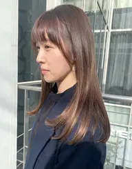 🍏透明感カラー+極上トリートメント