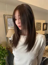 【5限定クーポン☔️♬.*゚】カット+透明感ワンカラー+2stepトリートメント+プチスパ