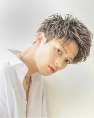 メンズカット+ブリーチカラー