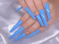 《限定コース》チップ長さ出しワンカラーorラメグラ¥6800