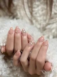 【ミニモ限定✨】𝐡𝐚𝐧𝐝｜フルアートsimple+長さだし10本💓