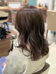 イルミナカラー+色持ちトリートメント+ブロー