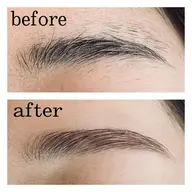 人気【美眉スタイリング】ワックス脱毛1回☆お仕上げメイク込み/顔用organicWax使用✨肌鎮静ケア付きでしっとり✨