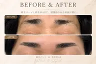 「メンズ」毛流れ矯正＋美眉WAX＋スタイリング